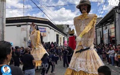 En San Juan Ostuncalco desarrollan centenaria tradición del «Baile de los gigantes»