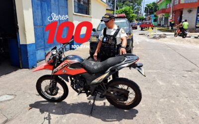 Localizan motocicleta con reporte de robo