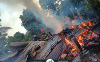 Incendio en vivienda donde vivían una adulta mayor y dos niños