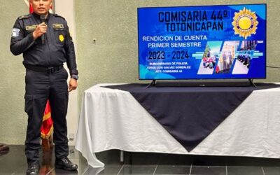 PNC rinde cuentas a la población en Totonicapán