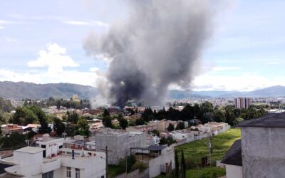 Voraz incendio en zona 9 Xela