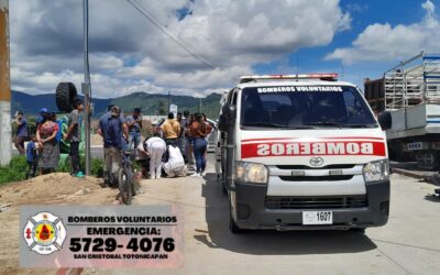 Motorista se accidenta en Salcajá