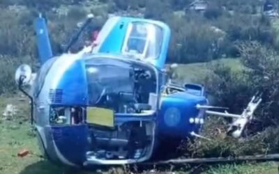 Se accidenta helicóptero donde viajaba ministro