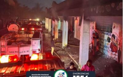 Se quema mercado en San Marcos