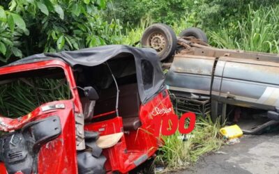 Heridos tras colisión de mototaxi y vehículo