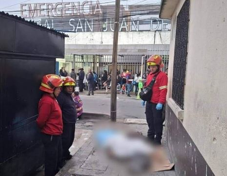 MUERE AFUERA DE HOSPITAL