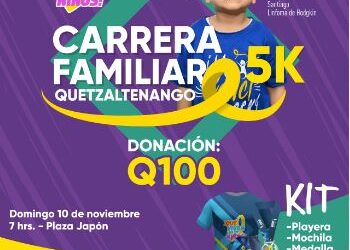 Ayuvi anuncia Carrera Familiar 5K en Quetzaltenango