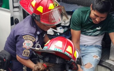 Motorista herido en accidente de tránsito
