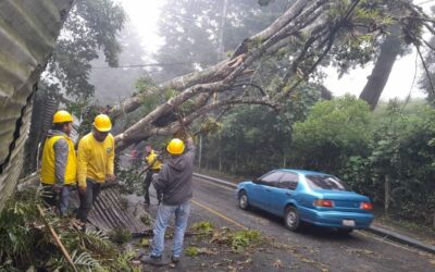 Conred informa sobre incidentes relacionados a época de lluvia y paso de tormenta Nadine