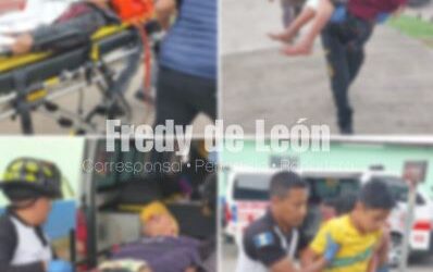 Cabezal arrolla a cuatro estudiantes