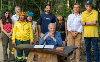 Biden destaca su legado climático en el corazón de la Amazonía