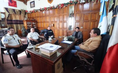 Jefe de la Comisaría de PNC se reúne con el alcalde de Quetzaltenango, ¿qué temas abordan?