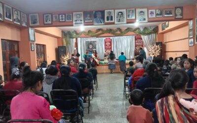 Celebran convivio navideño con niños que superaron la desnutrición