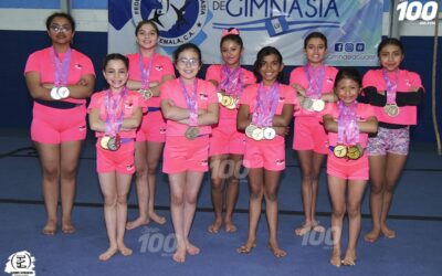 Gimnastas quetzaltecas triunfan en El Salvador