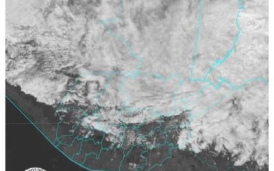 Se espera un viento moderado fuerte, así como la entrada de humedad proveniente del Caribe.