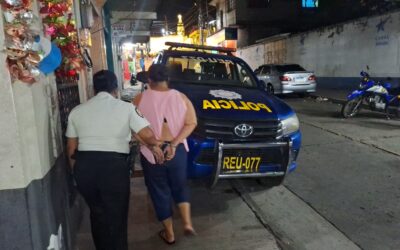 Primera detenida en el año en Retalhuleu por extorsión
