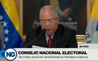 Venezuela convoca a elecciones legislativas y regionales