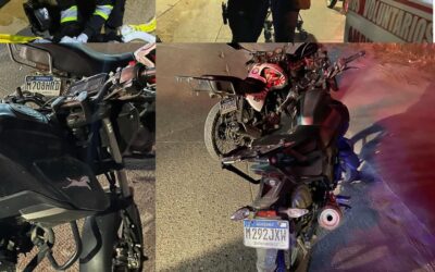 Motorista se accidenta por montículo de tierra en la zona 5 de Xela