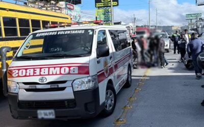 Motorista muere en accidente de tránsito en la 29 avenida, zona 7 de Quetzaltenango