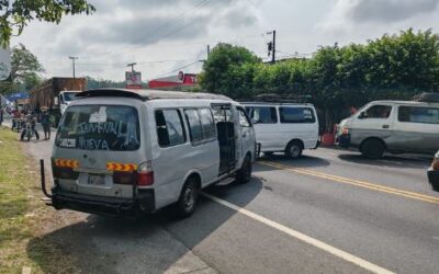 Última actualización de Provial: 19 puntos bloqueados en Guatemala