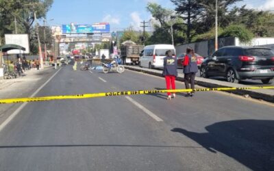 Motorista muere en el ingreso a Quetzaltenango