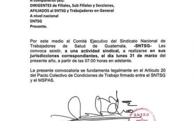 Anuncian bloqueos a nivel nacional para el lunes 31 de marzo y martes 1 de abril.