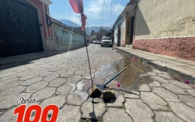 Vecinos alertan sobre hundimiento en la zona 1 de Quetzaltenango