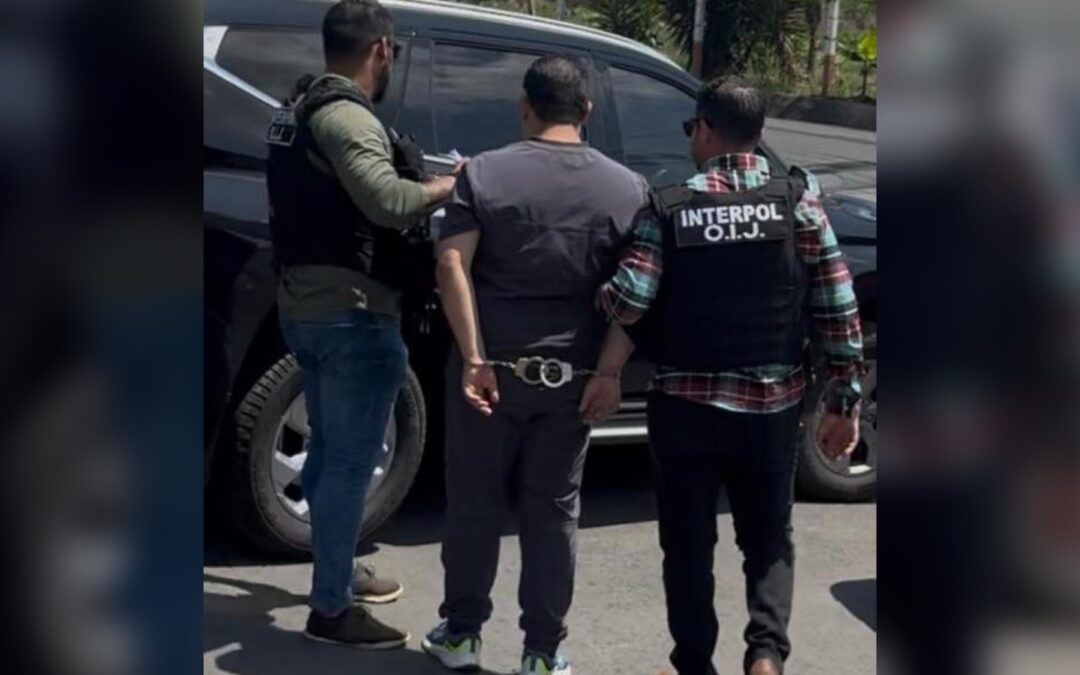 Capturan en Costa Rica a guatemalteco con orden de captura internacional