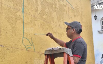 Esperancenses participan en festival de murales en Sumpango.