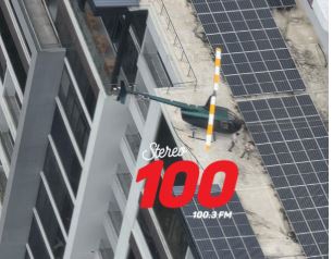 Helicóptero aterriza de emergencia en la zona 15 de Guatemala