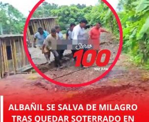 Albañil se salva de morir soterrado en Retalhuleu