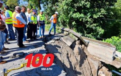 Ministro de Comunicaciones participa en supervisión en socavamiento en la ruta Cito Zarco