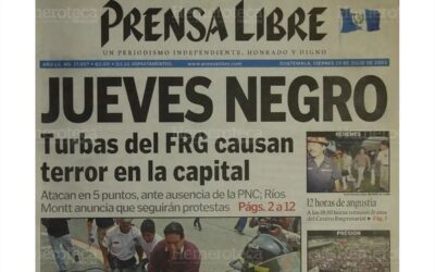 24 de julio de 2003: El Jueves Negro en Guatemala