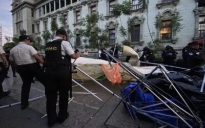 PNC retira champas del STEG tras 51 días de protesta