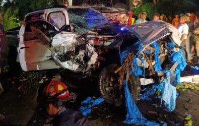 Un muerto y una herida en accidente de tránsito en Coatepeque