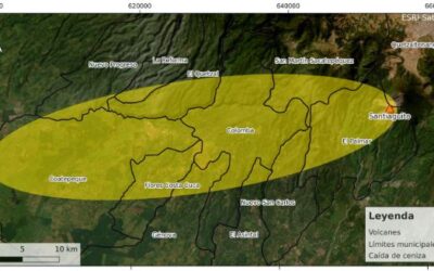 Insivumen pronostica la caída de partículas de ceniza del volcán Santiaguito