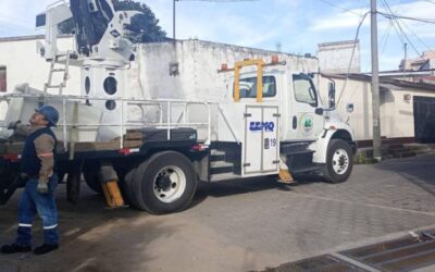 Trasladan infraestructura eléctrica en la zona 3 de Quetzaltenango