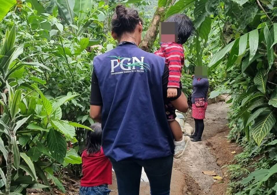 PGN de Quetzaltenango rescata a dos hermanas de 1 y 2 años