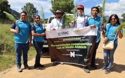 Universitarios participan en refor estación en Quetzaltenango