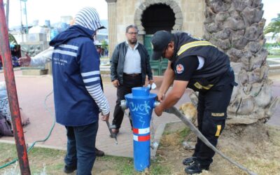 Verifican funcionamiento de hidrantes en Quetzaltenango