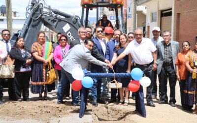 Colocan primera para mejoramiento en zona 9 de Quetzaltenango