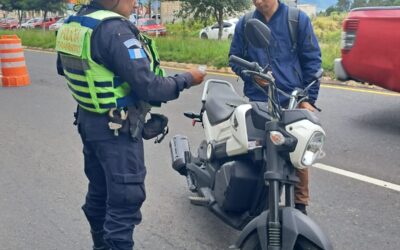 Departamento de Tránsito de PNC desarrolla operativos en Quetzaltenango