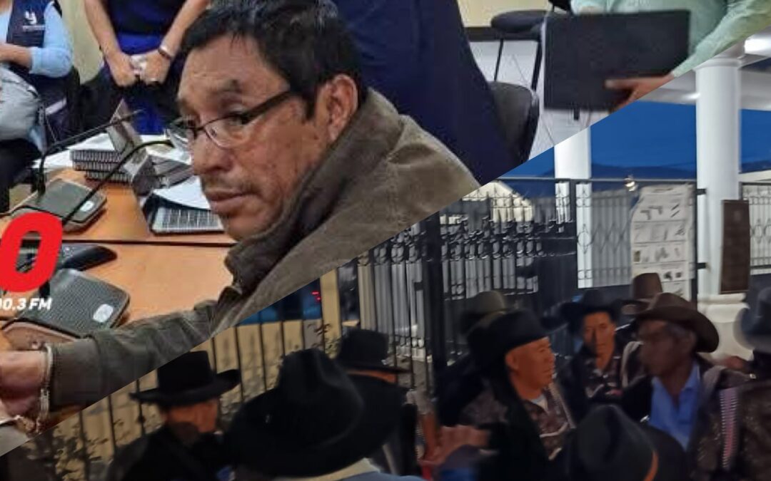 Desde Sololá llegan a Xela para exigir libertad de exlider comunitario capturado hoy