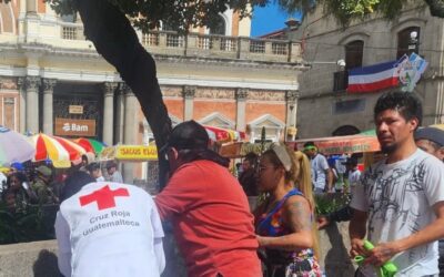 Persona resulta herida tras altercado en el Parque Central de Quetzaltenango