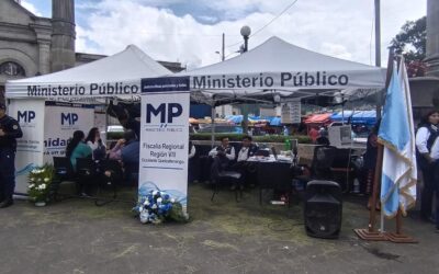 Ministerio Público instala subesede en el Parque Central de Quetzaltenango