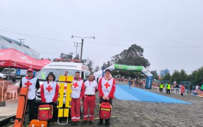 Cruz Roja Quetzaltenango brinda asistencia durante actividades deportivas del fin de semana