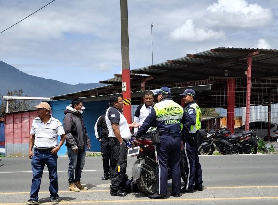 Motorista resulta herido en la zona 2 de Quetzaltenango
