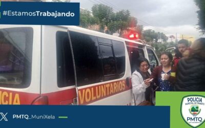 Accidente de tránsito en la zona 3 de Quetzaltenango
