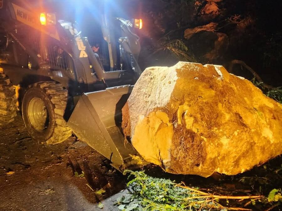 Derrumbe bloquea la RN-1 entre Panajachel y Sololá