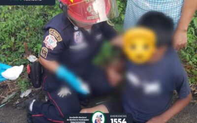 Adolescente arrollado por motocicleta